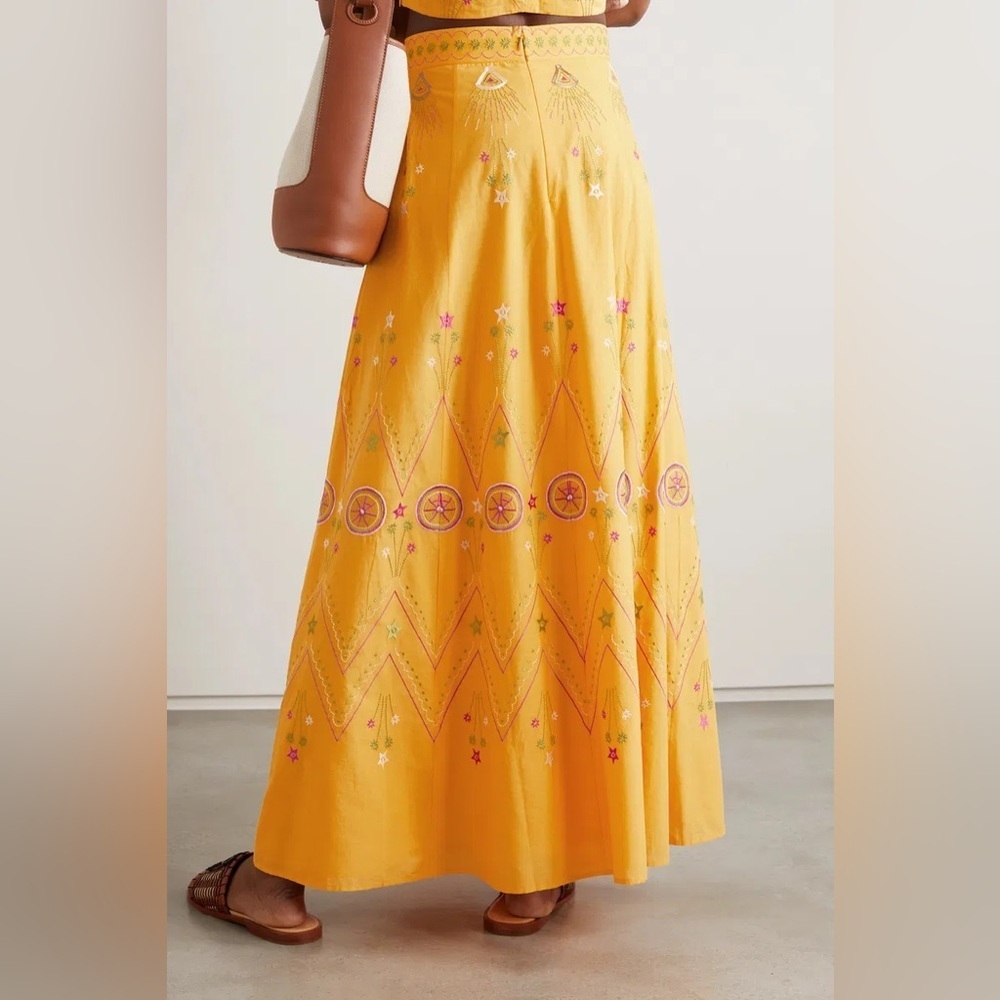 NWT Emporio Sirenuse Cinderella Crop Top / Camille Stromboli Skirt Set 44 US 8 - Picture 5 of 15
